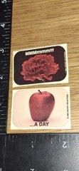 Vintage Stickers Diener Industries Apple Carnation Scratch N Sniff ,code20-1