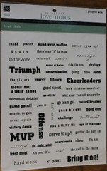 Chatterbox Scrapbook Love Notes PLAY TO WIN Book Cloth. Fast Way to add meaning.