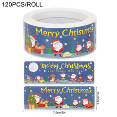 Merry Christmas Theme Stickers Seal Labels For DIY Gift Packaging Holiday Decor