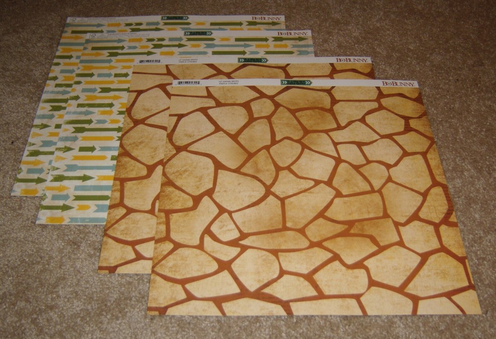Bo Bunny Double-Sided Heavyweight Paper(4) ~ Safari…..Safari Spots