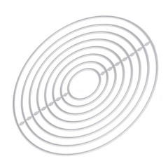 Metal Die Cutting DIY Interesting Round Shape Attractive Decorative Lightweight