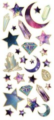 Stargazer Celestial Faux Enamel Stickers Planner Supply Papercraft Party Stars
