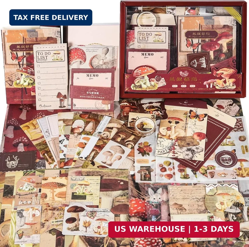 Scrapbook Supplies Kit, Vintage Junk journaling Supplies, Scrapbooking Kit with