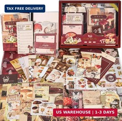 Scrapbook Supplies Kit, Vintage Junk journaling Supplies, Scrapbooking Kit with