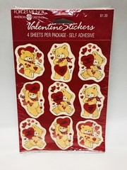 New Vintage Forget Me Not – American Greetings Valentine Stickers Sealed