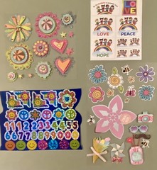 Lot of Girl Stickers! Hearts, Flowers… Paper Studio, Studio 112, Etc