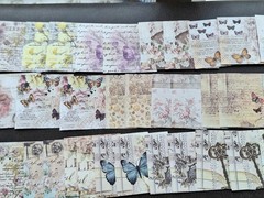 200 Pc Ephemera Petite 2 3/4 X 2 3/4 Dec Garden Series Floral Paper Pack Pack A