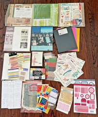 Lot Scrapbook Kits Creative Making Memories Minds Eye Paper Sticker Packs Flavia