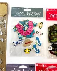 Jolees Boutique Card Connection 3D Sticker LOT Sports Military Kitchen Garden