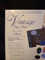Creative Memories VINTAGE Paper Pack 6 Sheets 10”x12” New And Sealed
