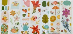 199+ Stickers themed Birds Spring meadow plants insects sunshine rainbow bloom