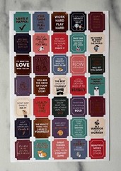 Assorted Planner Stickers-Labels – Motivational, months, appointments, icons.