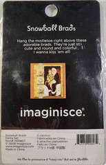 Imaginisce Christmas Snowball Brads Santa Gingerbread Scrapbook Embellishments