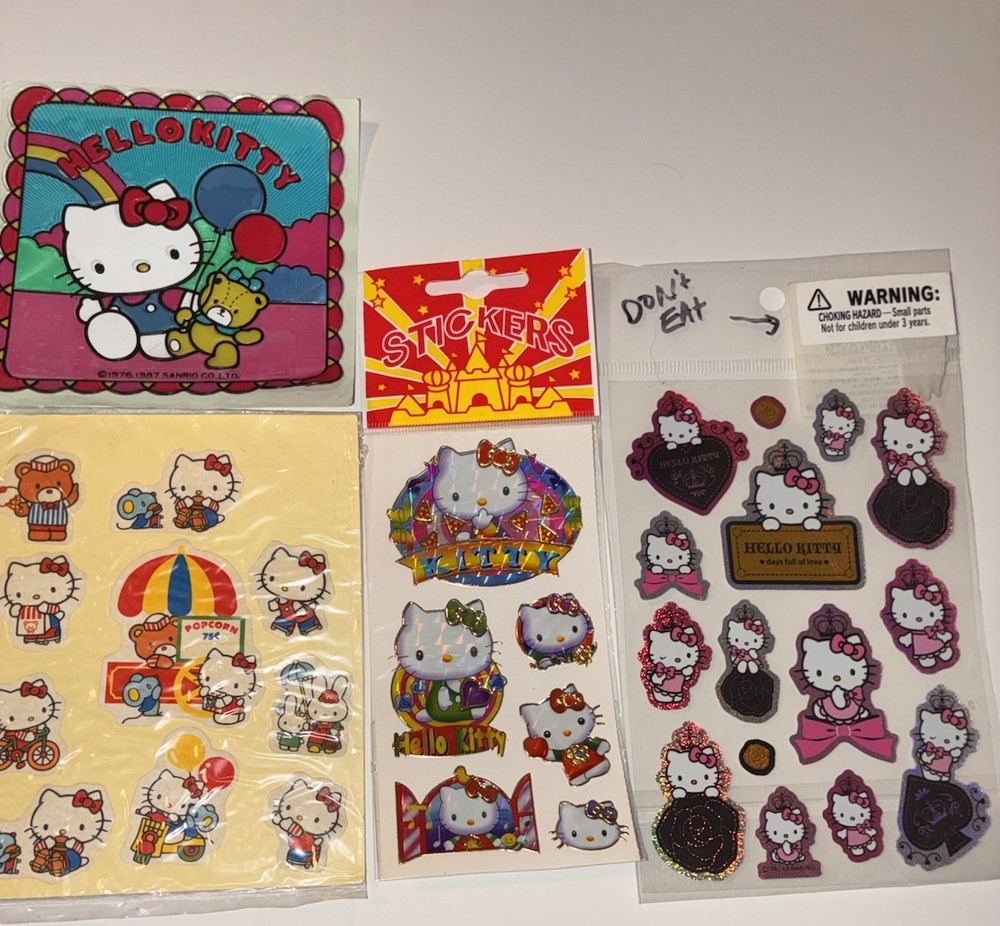 Hello Kitty Vintage Stickers Lot