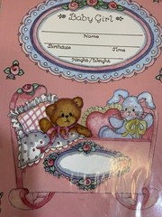 Vintage Frances Meyer Baby Stickers Jumbo Girls 8 1/2 x 11 Scrapbook USA Lot 2