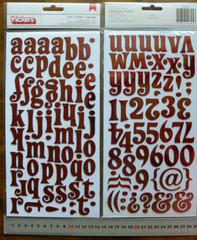 TINSEL Glossy Foil – RED CHERRY Chipboard 25-44mm High & 10-30mm Wide L2RM