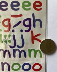 LOWERCASE ALPHABET Stickers (50+pc)Suzy’s Zoo•Card Making •Letters•Words•Journal