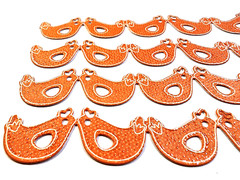 K&Company Orange Chicken Stickers 4pc Farm Animal Scrapbook Borders Easter