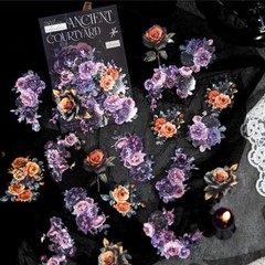 20Pcs Vintage Gothic Paper Stickers Junk Journal Album Scrapbooking Collage Art