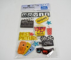 4 packs of Paper House / K & Company 3D Scrape booking Stickers Multiple Subject
