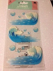 JOLEE’S DIMENSIONAL STICKERS WAVES – OCEAN WAVES – BEACH WATER SEA WAVES 3D NEW