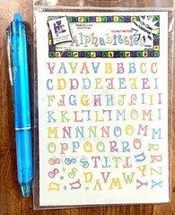 4 pkgs Letters Stickers Scrapbooking Journal Card Making Provo Craft