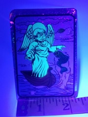 90s Y2k Glow in the Dark Prism Angel Vending Machine Sticker Religious Afterlife