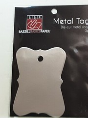 BBP Metal Tags die cut aluminum antique shapes 5 packs of 3 each paint embossNIP