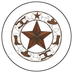 WESTERN STAR ENVELOPE SEALS LABELS STICKERS PARTY FAVORS