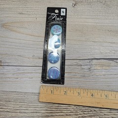 Lot of 3 Magic Scraps Designer Flair Scrapbooking Embellishment Pack