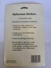 Vtg Forget Me Not AGC Halloween Stickers Pumpkins Cats Spiders Witch Bats NOS