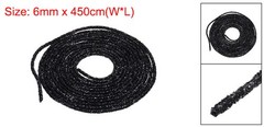 5 Yard 6mm Glitter Sequins Rope Sequins Rhinestone Cord Black for DIY