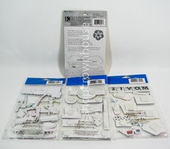 4 packs of Paper House / K & Company 3D Scrape booking Stickers Multiple Subject