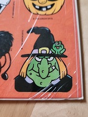 Vintage 80’s Gibson Halloween Creatures Sticker Sheet Rare