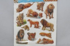 Imperial 1993: African Wild Animal Preserve Park – Lion Puffy Stick-Ons (SEALED)
