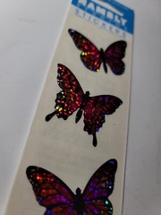 Hambly Studios Prismatic Butterfly Stickers NIP 1 Sheet Factory Sealed