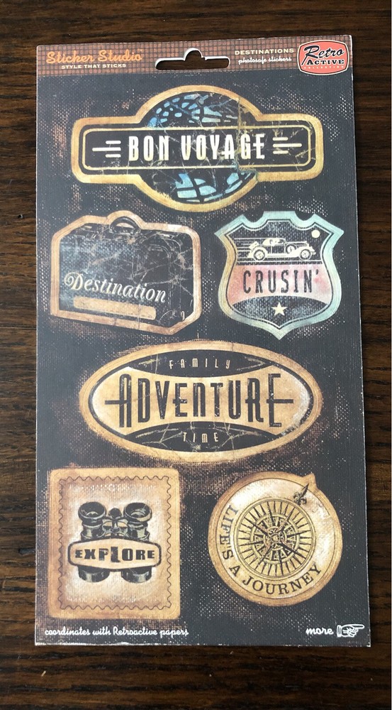 Sticker Studio Destinations Retro Active Stickers – RARE