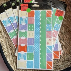 Lot of 10 2007 Making Memories Index Tab Stickers #28778 Beach 62 Pc. NOS