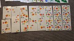 Vintage Mrs. Grossman Floral Flower Sticker Sheets Lot – Tulips Lillies Pansies