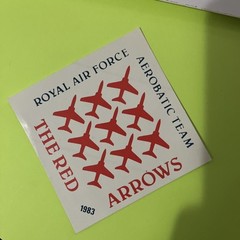 RARE Vintage Red Arrows Hawk T1 XX251 RAF Stickers British Aerospace Unused!