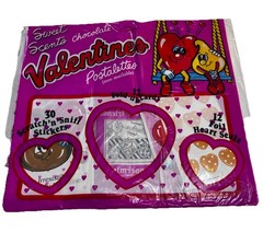 New Vintage 80’s Chocolate Sweet Scents Scratch ‘n’ Sniff Stickers Valentines