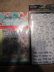 LOT OF 13 PACKS CLEAR SELF CLINGING STAMP SET NEW OLD STOCK