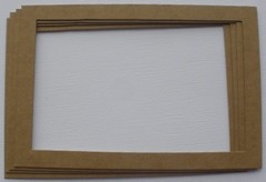 {3} 4 x 6 PICTURE FRAMES – Photo Frame Unfinished Bare Chipboard Die Cuts