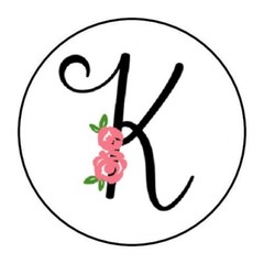 30 SCRIPT BLACK & FLORAL MONOGRAM LETTER ENVELOPE SEALS LABELS STICKERS 1.5″