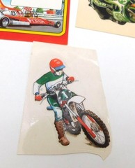Lot of Vintage Motorcycle Sports Dirt Bike Vehicle Stickers School Labels 1980s