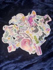 70 Girlie Princess Mermaid Stickers – Thick Quality – Small to Large Stickers