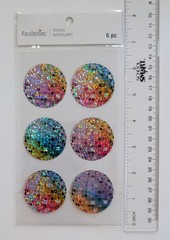 Prismatic Disco Balls Flat Scrapbooking Stickers by Recollections
