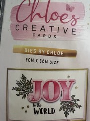 JOY Die Cut For Christmas Card making