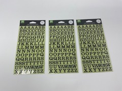 Bundle of 9: Alphabet Stickers As Shown ~ Scrapbook ~ Ephemera