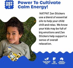 BuzzPatch Natural Mood Calming Stickers for Kids – 24 Safe Essential Oil Patches